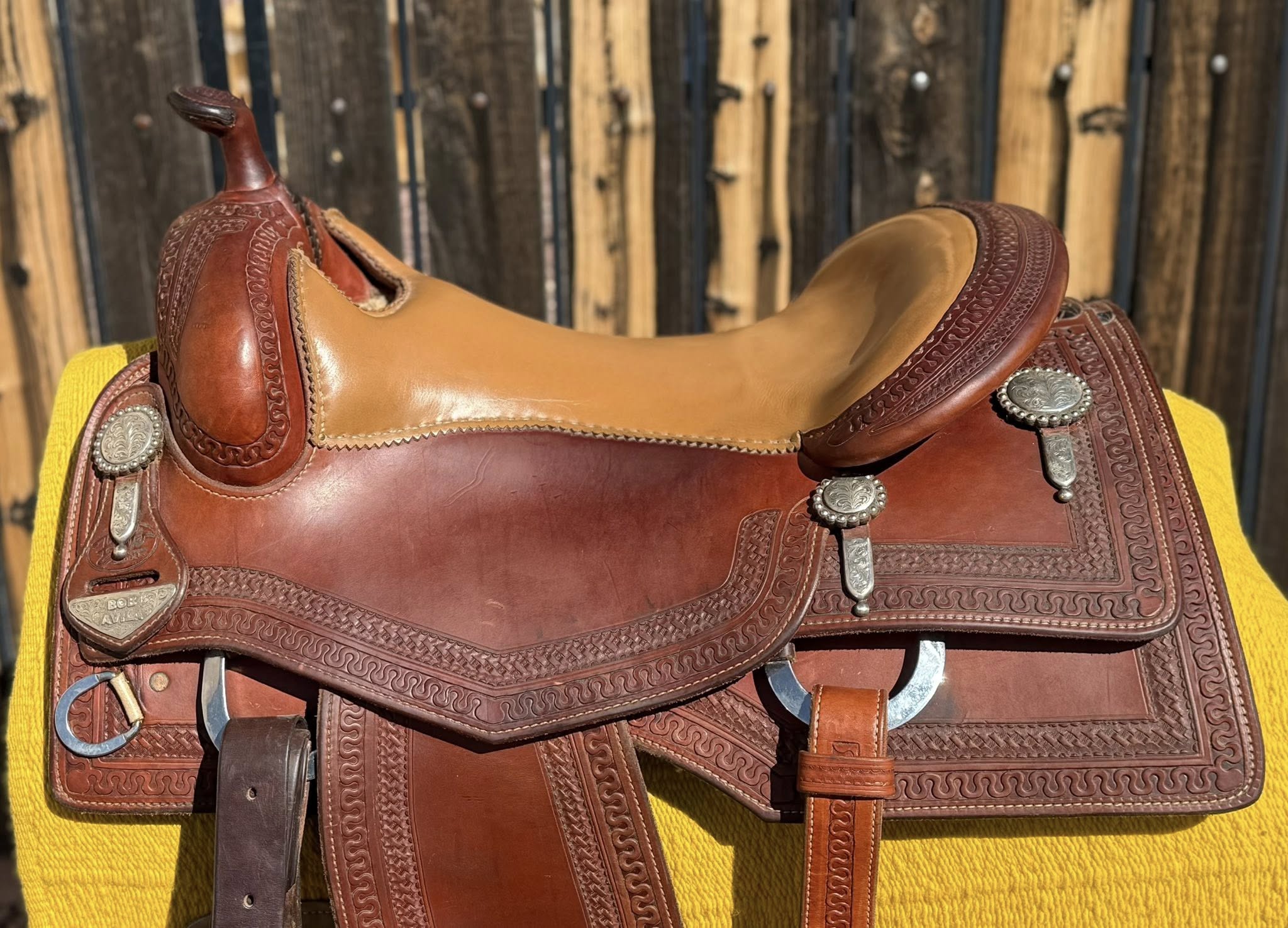 Bob Avila Bob's Custom cow horse saddle
